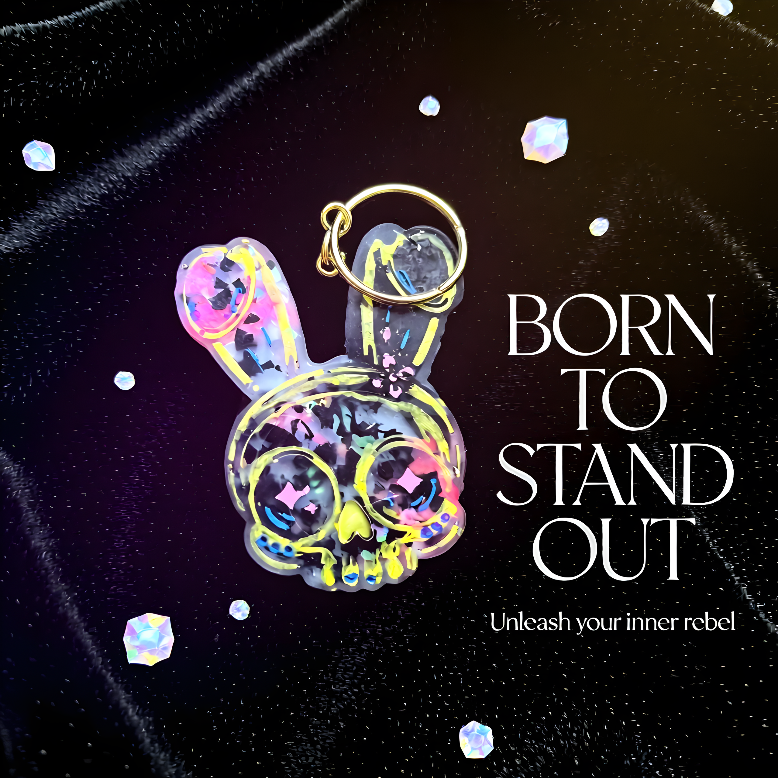 Haunted Hare Keychain 