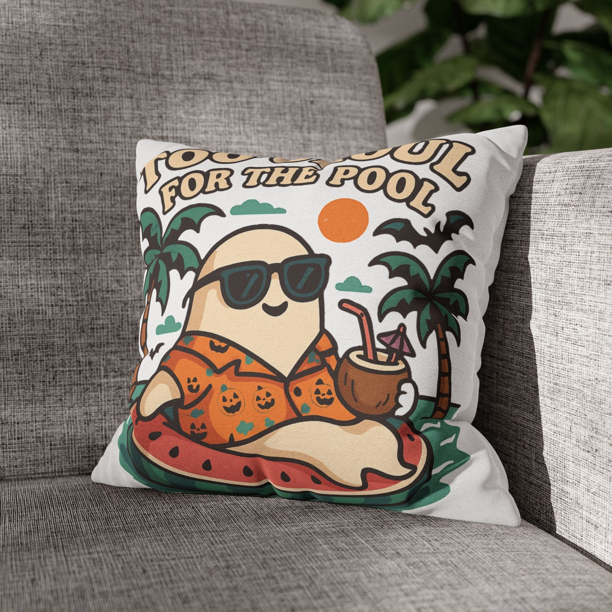 Tropical Ghost Pool Pillow