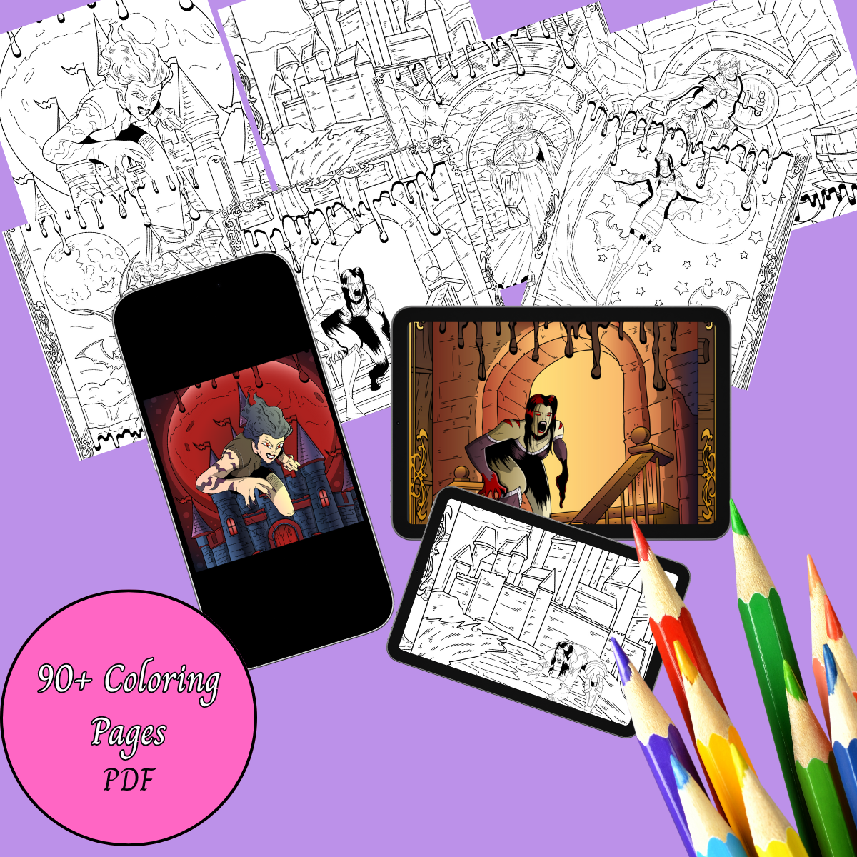 Color Crypt 90+ PDF Pages