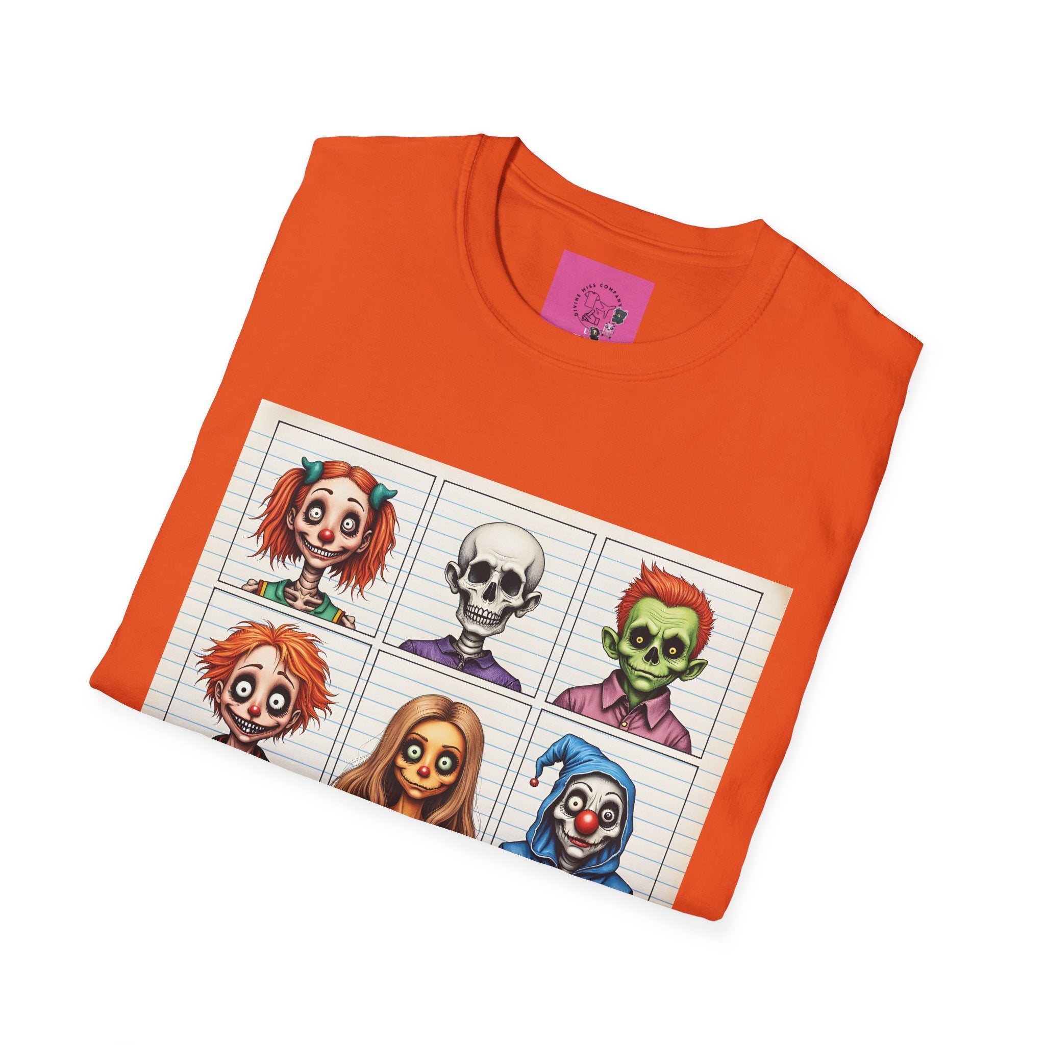 Charming Halloween Character T-Shirt, Spooky Tee, Fun Fall Fashion, Unisex Graphic Shirt, Holiday Outfit, Halloween Party Wear