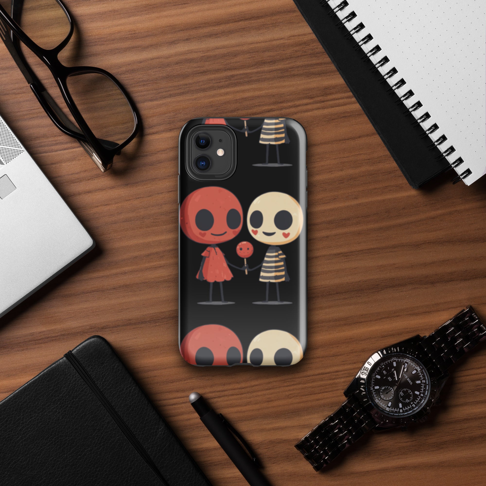 Circle Friends Tough Case for iPhone® black