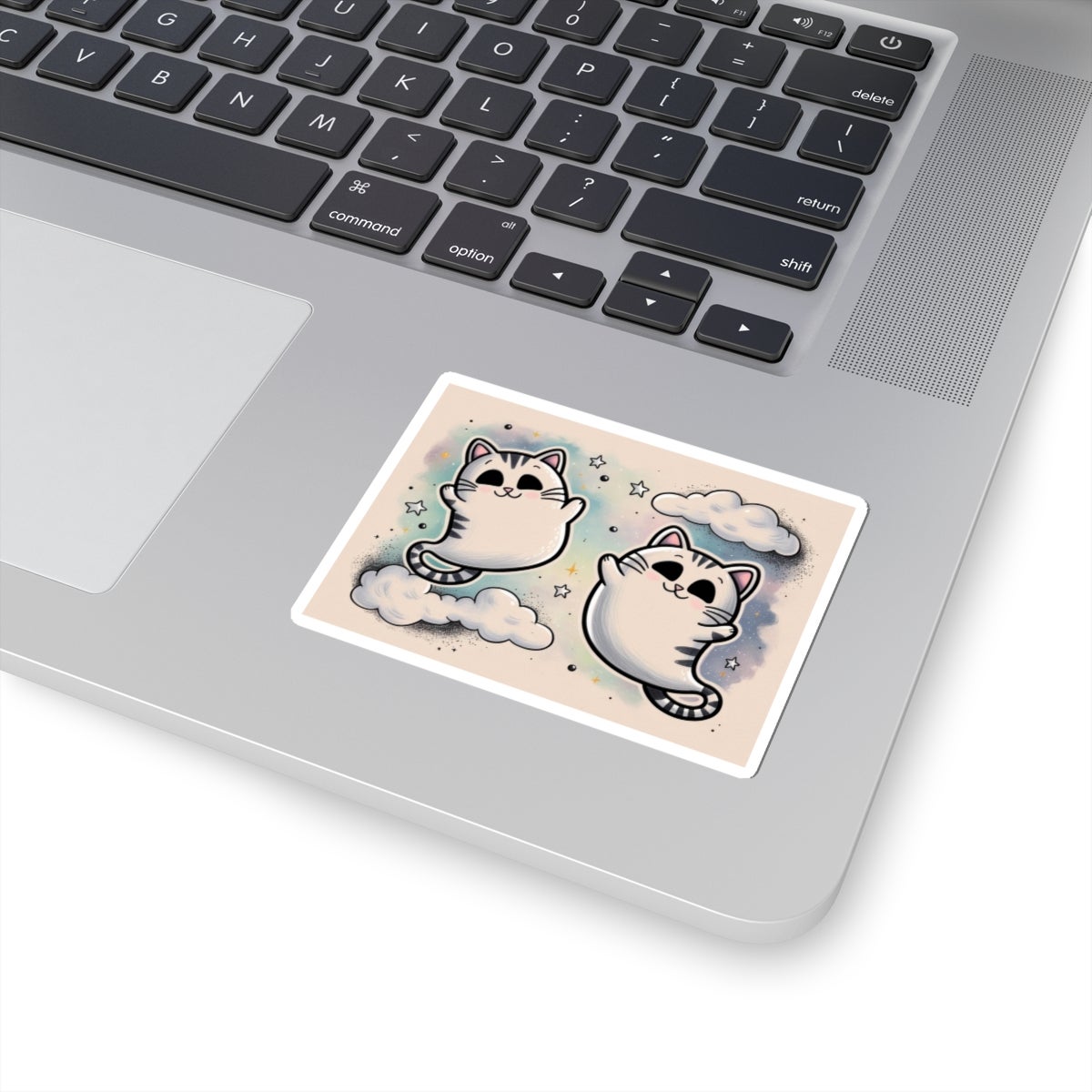 Ghost Kitty Pink Bubble-free stickers