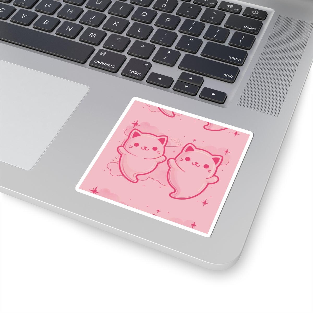 Cute Ghost Cat Kiss-Cut Stickers