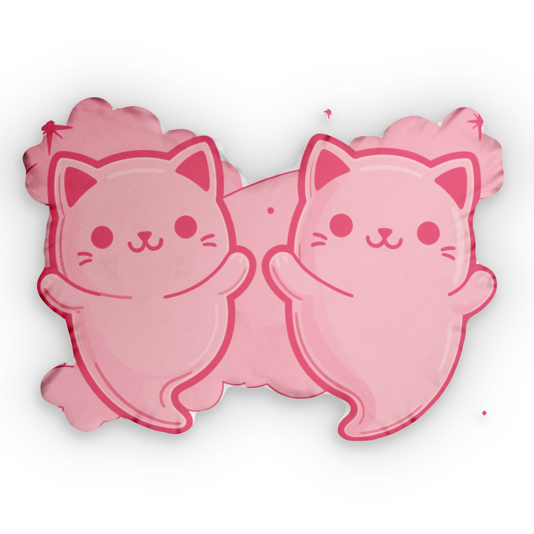 Cute Ghost Cats Custom Shaped Pillows