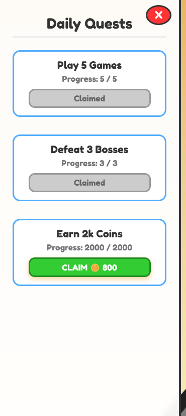 Daily Quests