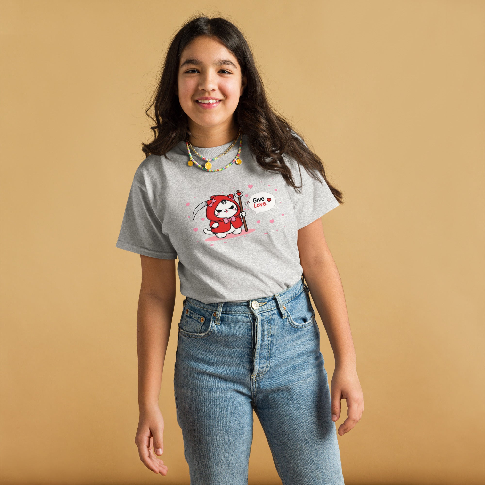 Gib love Reaper Cat Youth classic tee