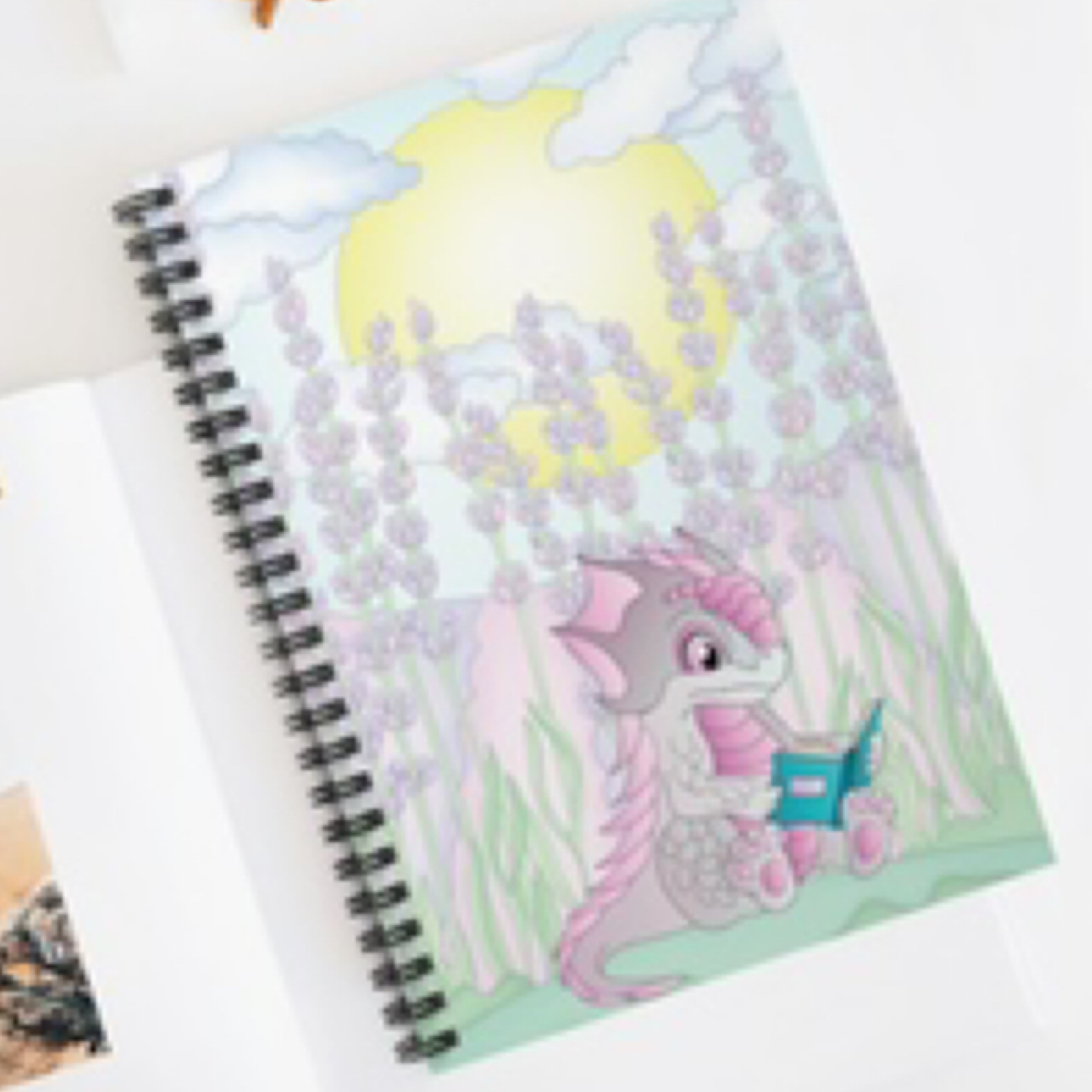 Whimsical Dragon Spiral Notebook - Perfect for Journaling, Doodling, Gift for Students, Teachers, Kids' and Nature Lovers