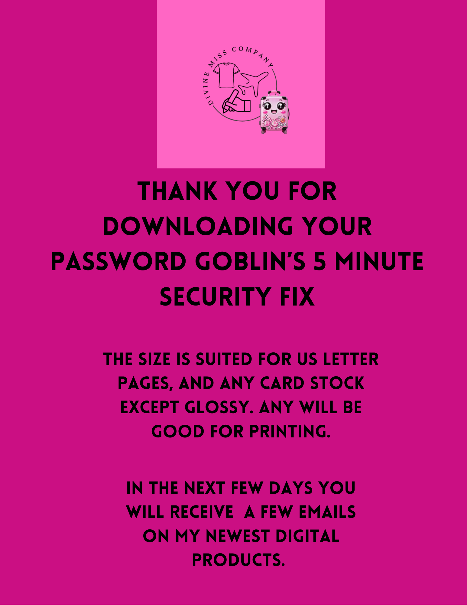 The Password Goblin's 5 Minute Security Fix