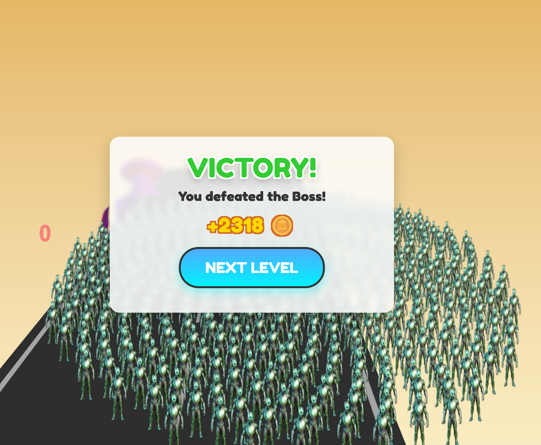 Victory screen
