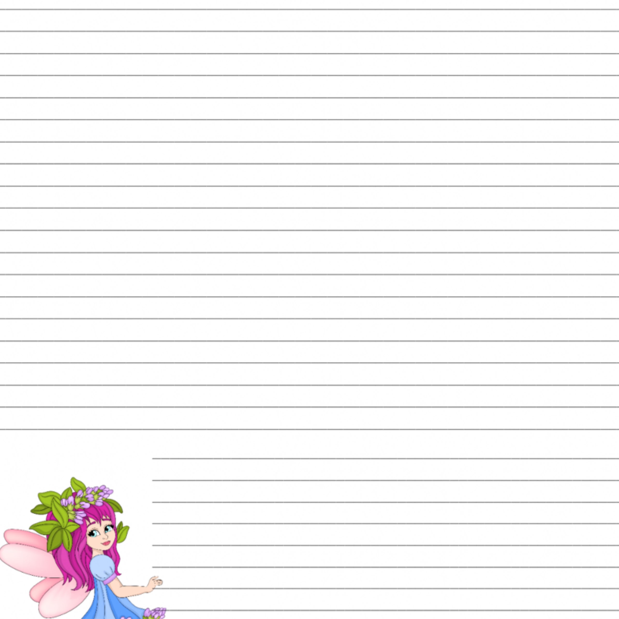 Fairy stationary page